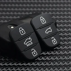 3 pulsanti Flip Remote Car Key Shell Control Fob Case Pad in gomma per Hyundai I10 I20 I30 IX35 per Kia K2 K5 Rio Sportage Flip Key