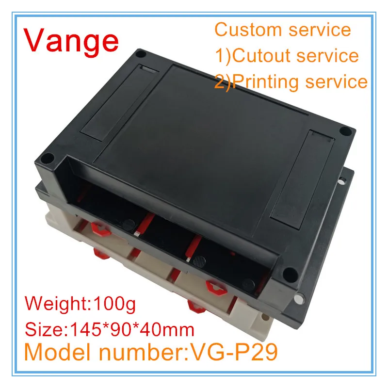 Vange diy PLC enclosure 145*90*40mm ABS plastic case