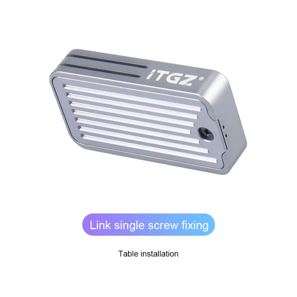 Hard Drive Case Solid-State Dual Protocol Tool Free CNC Shell Heating Dissipation Accessories USB3.1 Enclosure Box