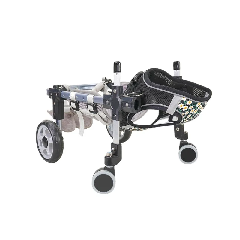 

4 Wheel Adjustable Dog for Disabled Hind Legs Pet Mobility Cart