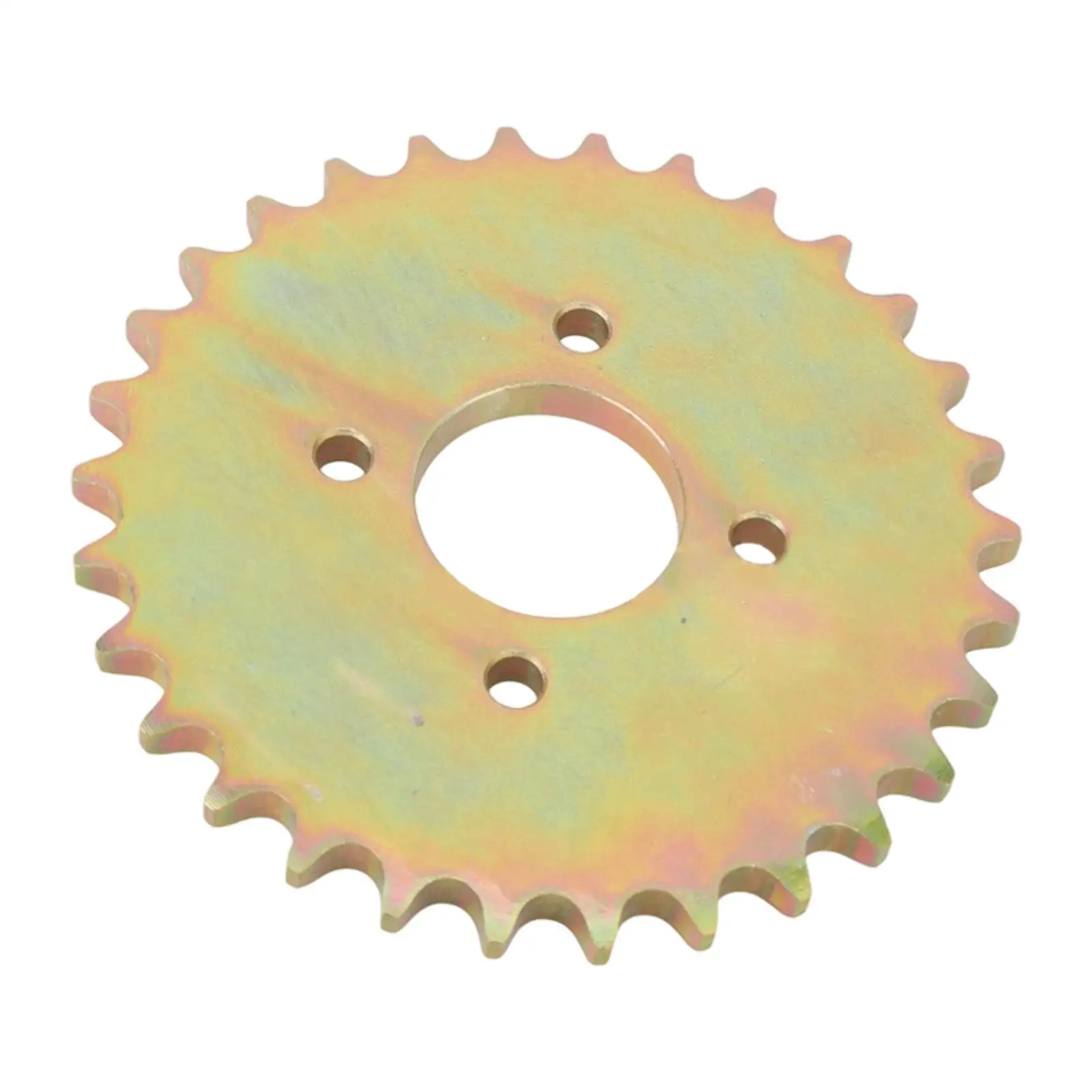 Mini Bike Rear Sprocket 530 Chain Gear Gold Metal Iron for Go Kart ATV Racing Kart Wheels Modification