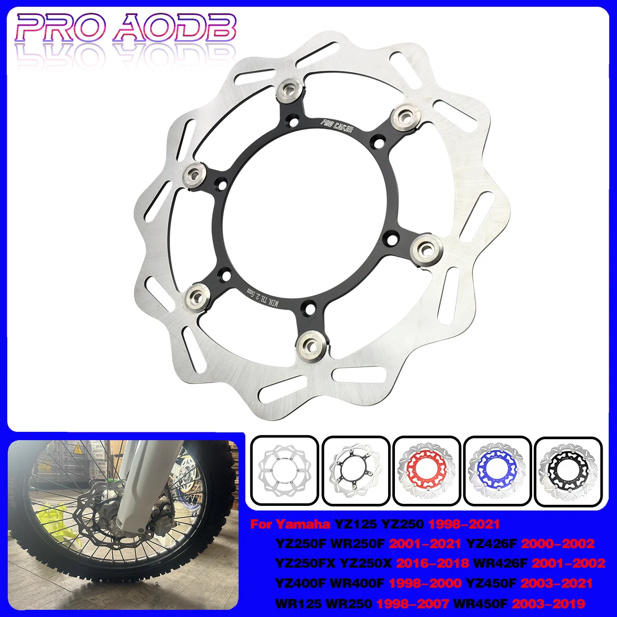 

For Yamaha YZ125 YZ250 YZ250F YZ250X YZ250FX YZ400F YZ426F YZ450F WR YZF Motorcycle accessories 270/320mm Front Brake Disc Rotor