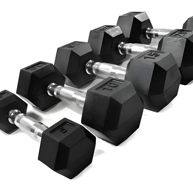 Wholesale 5-50kg Home Custom Logo Gym Fitness Equipment Hexagonal Dumbbells Set