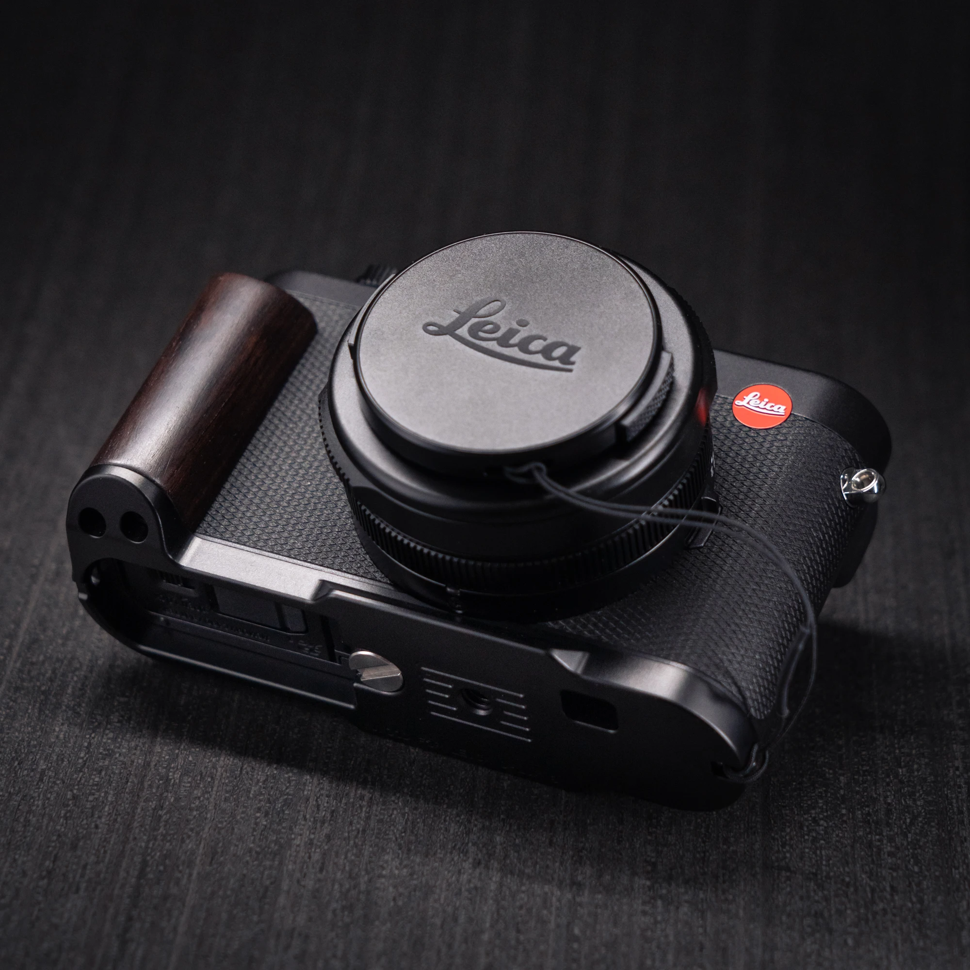 YUWOOD DLUX8 L-förmige Montageplatte mit Holzgriff für Leica D-lux8, integrierte Arca-Swiss-Schnellwechselplatte für Arca-Typ-Stativ – Detail 7