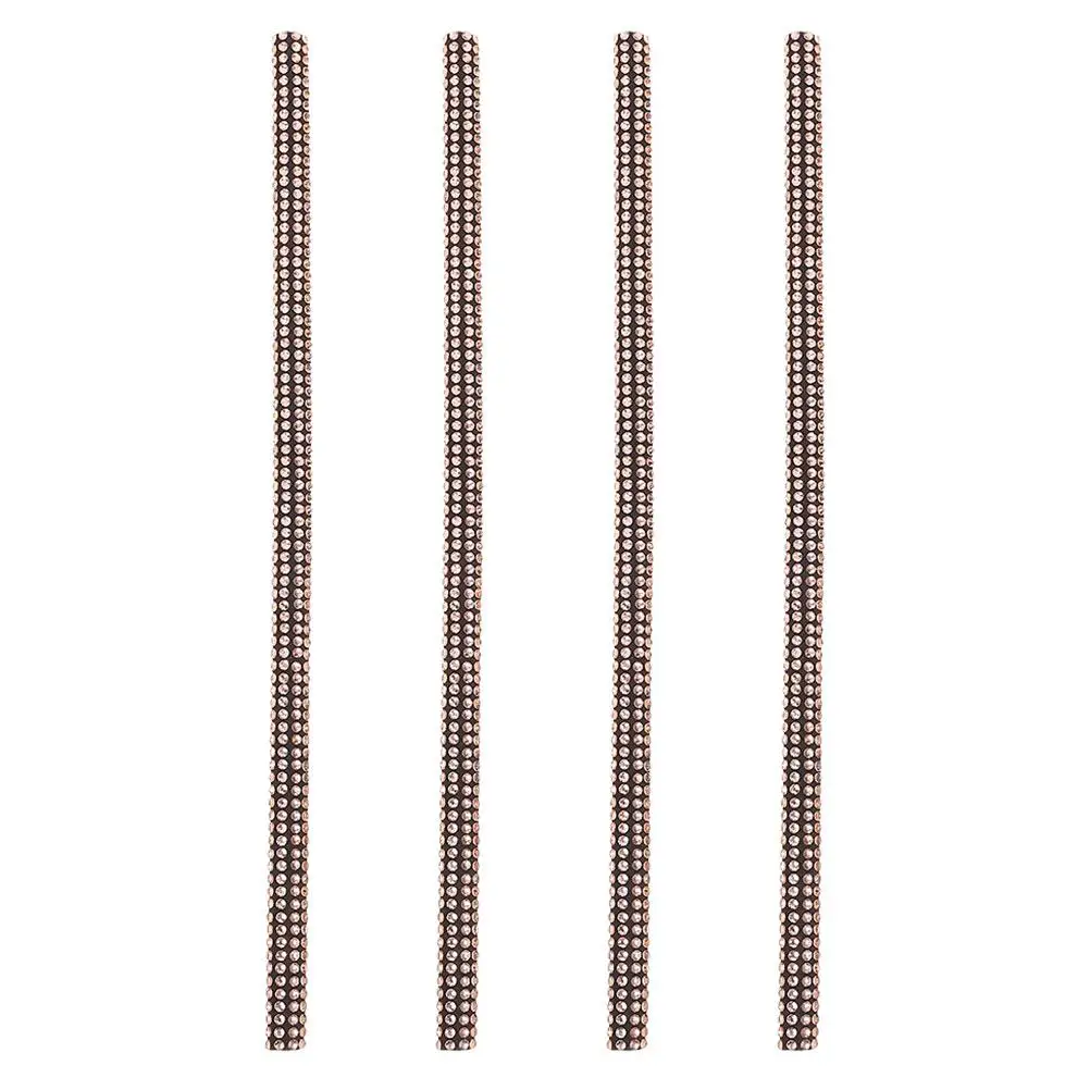 

4pcs Car Strip Vent Trim Rhinestone Universal PVC Dashboard Cover Air Conditioner Decoration Wind Vent Extensions