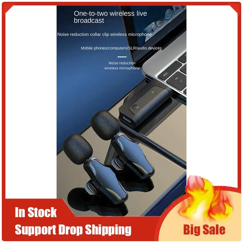 K35pro 무선 마이크 카메라 휴대 전화 녹음 용 라 발리에 마이크 사용하기 쉬운 비디오 스피커 헤드셋
