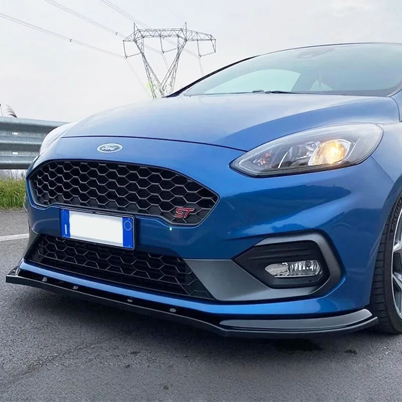 Per Ford Fiesta MK8 ST / ST-Line 2017-2021 Auto Paraurti Anteriore Lip Spoiler Splitter Labbro Anteriore Mento Della Copertura Della Protezione Bodykit Tuning
