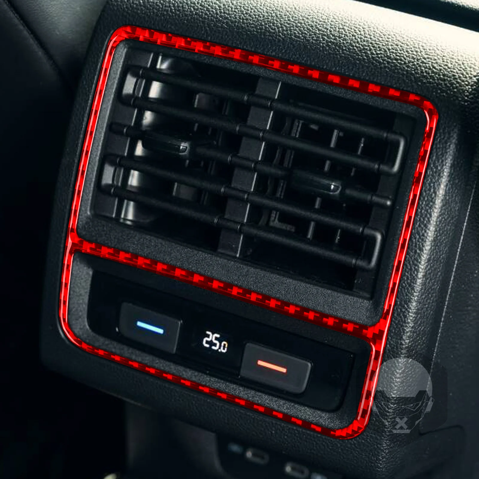 

Center Full Set Kit Cover Real Carbon Fiber Sticker Car Interior Tuning Accessories For Volkswagen Golf 8 GTI Mk8 2021 2022 2023