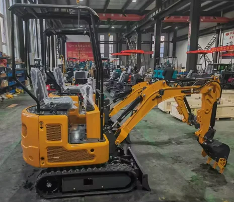 YG Customized Chinese Factory YG-15 Mini Digger Mini Excavator 1.5 Ton Mini Excavator with pilot Control Side Swing Boom