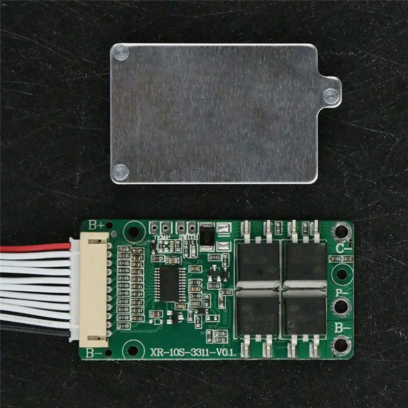

#28N Consumer Electronics,BMS 10S 36V 15A 18650 Li-Ion Lithium Battery Charge Protection Board (PC+Metal)