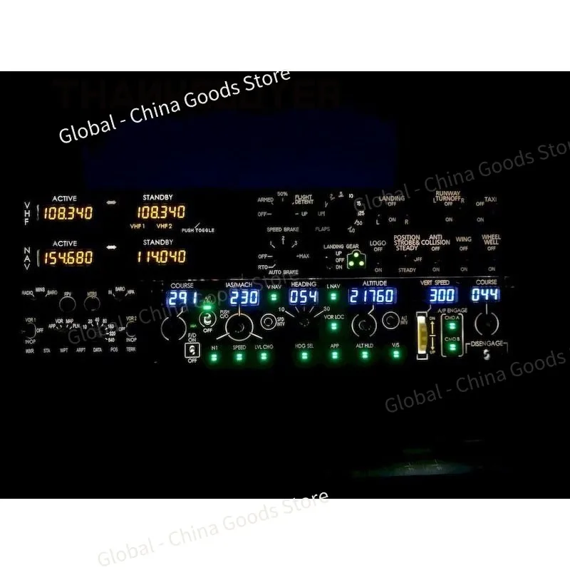 Для ZIBO737 X-Plane 11/12 MSFS2020 плеер QMCP737C Панель симулятора полета Подержанная панель MCP