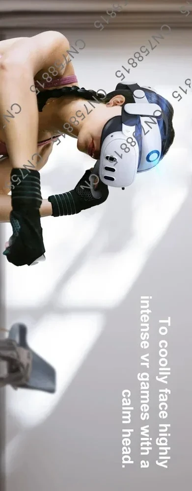 

BOVR S3 Pro 10000mAh Battery Head Strap for Meta Quest 3/Quest 3S with Head Air Conditioning VR Accessories Enhance Support