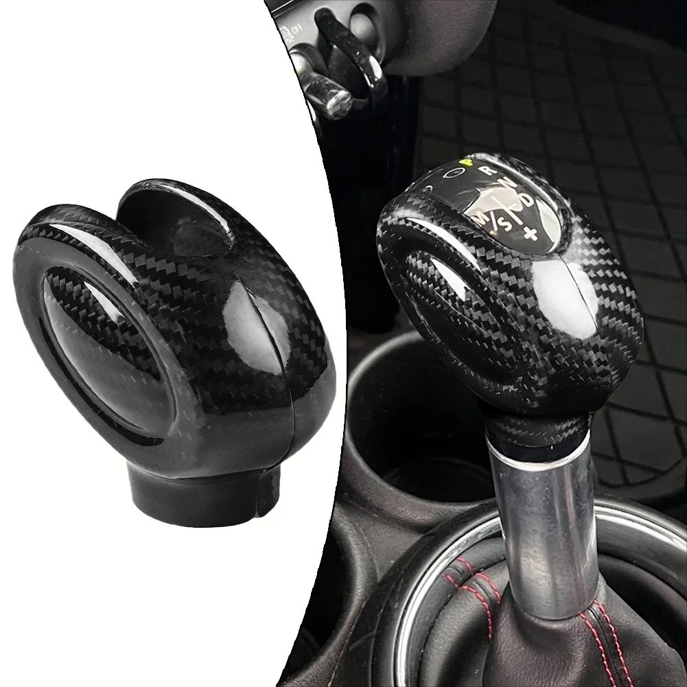 

Hot Sale Car Gear Shift Knob Cover Trim Sticker Carbon Fiber For Mini For Cooper F54 F55 F56 F57 Interior Accessories