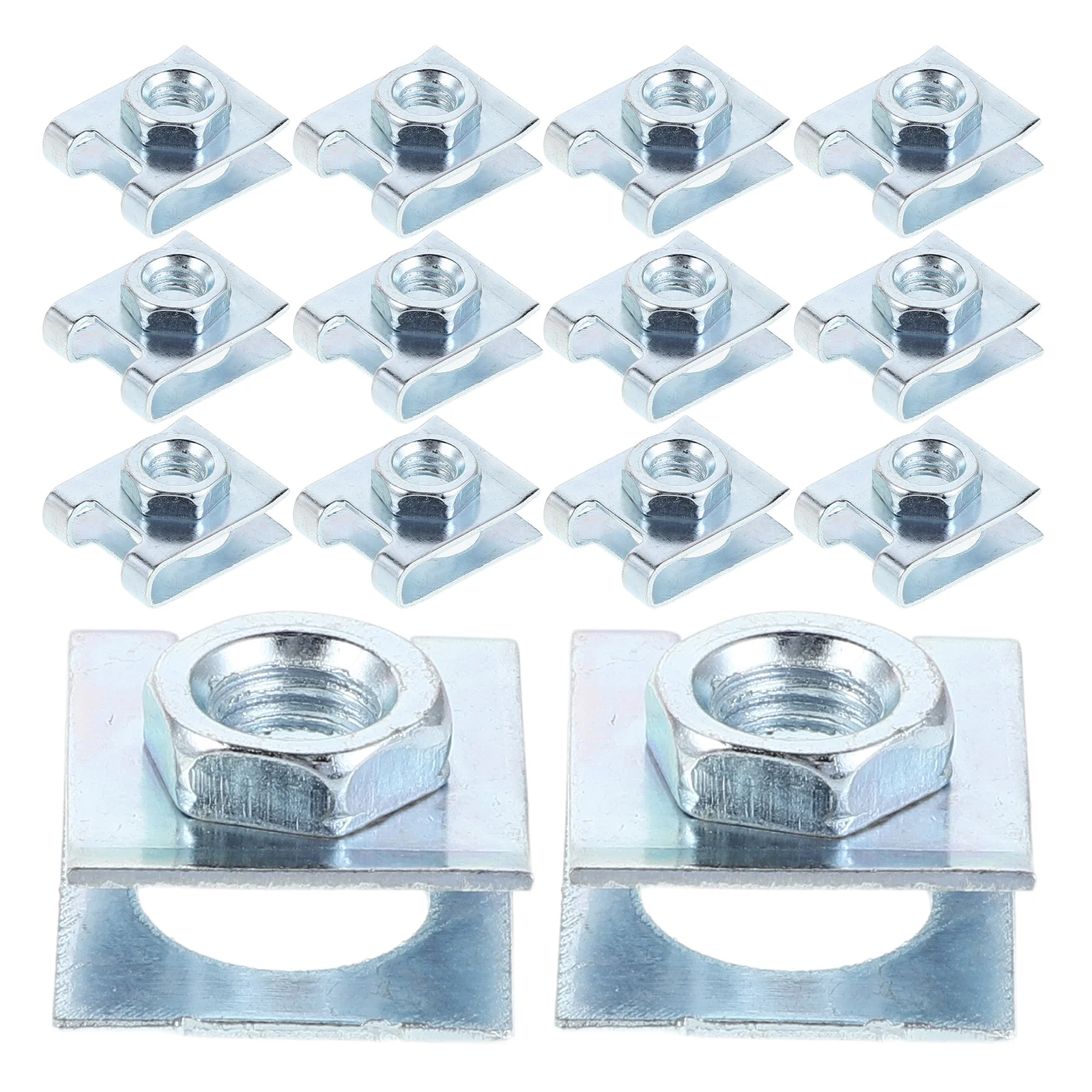 

100pcs License Plate Fixed Clips Kit M6 Screws Nuts Universal Car Tag Mounting Hardware Fast Installation Weather Resistant