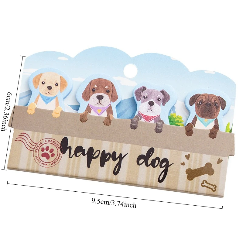 Cute Paper Mini Lovely Animal Bookmark & Memo Pad Sticky Notes - 900 Pages Colorful Darling Animal Group Marker Tabs view 3