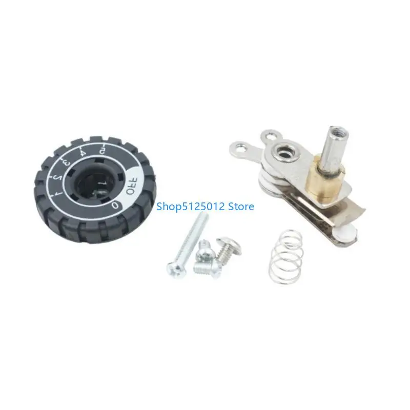 G8TC Mechanical Temperature Controller Repair Thermostat Switch Temperature Control Knob Metal Texture for Electric Irons
