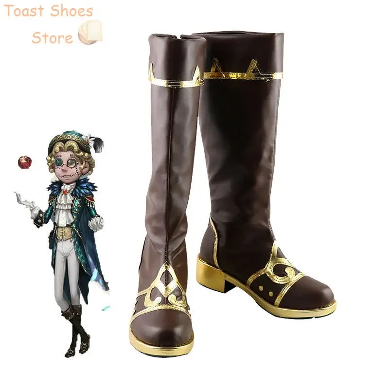 Game Identity V Acrobat Mike Morton Cosplay Shoes PU Leather Shoes Halloween Carnival Boots Costume Prop