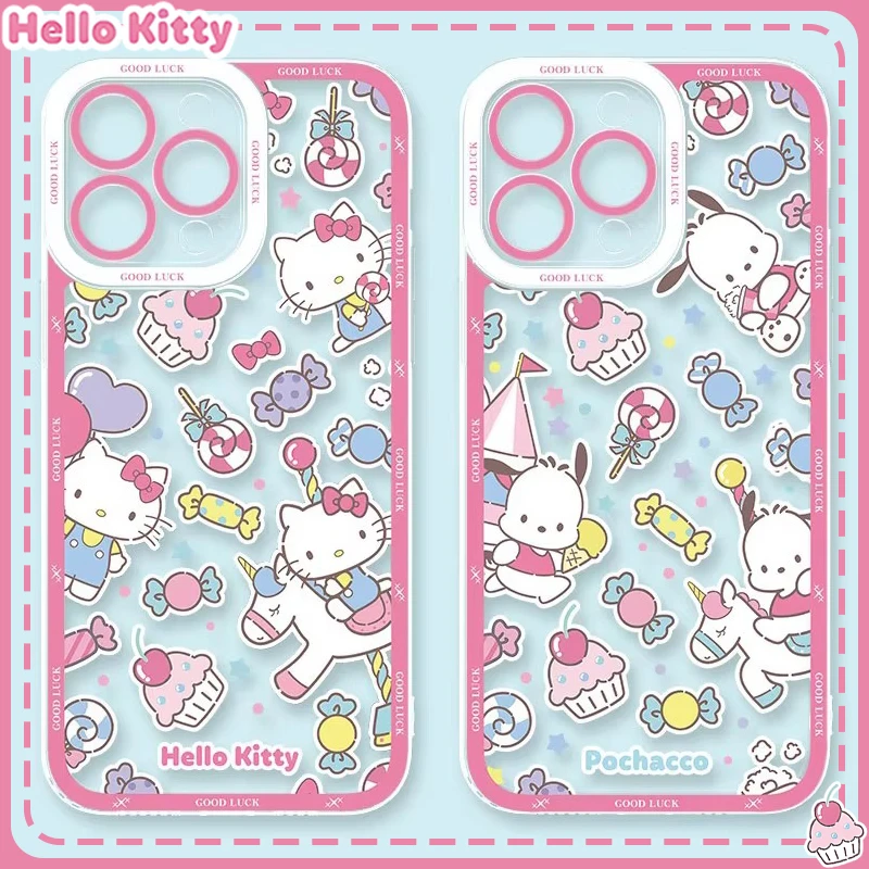 Cute Hello Kitty Pochacco Case For Xiaomi 13T 12T 11T 10T 14 13 12 11 Lite 5G NE POCO F6 X6 Pro X3 NFC X5 X4 GT F3 F4 F5 M6 M5S