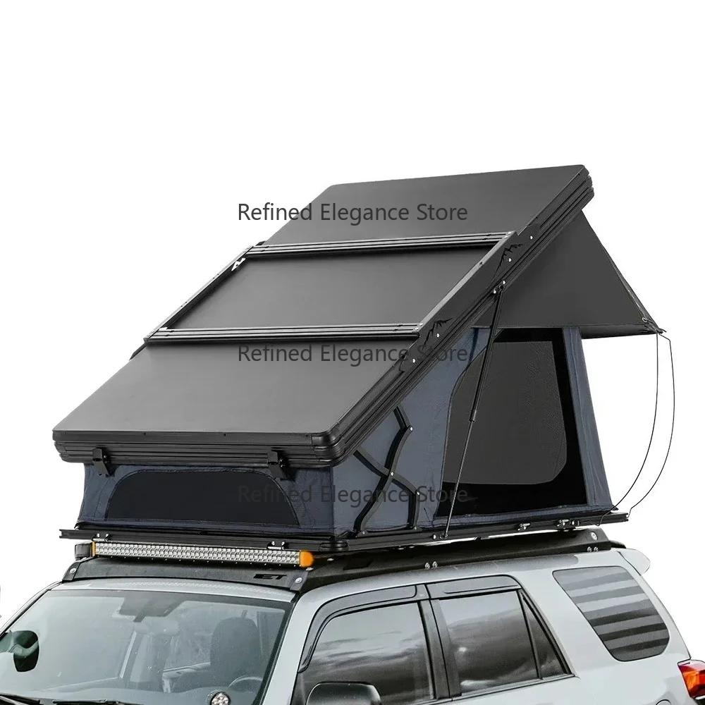 Quick Set up Waterproof Car Hardshell Rooftop Tent Triangle Hard Shell Roof Top X-frame Tent for Outdoor Camping And Travel