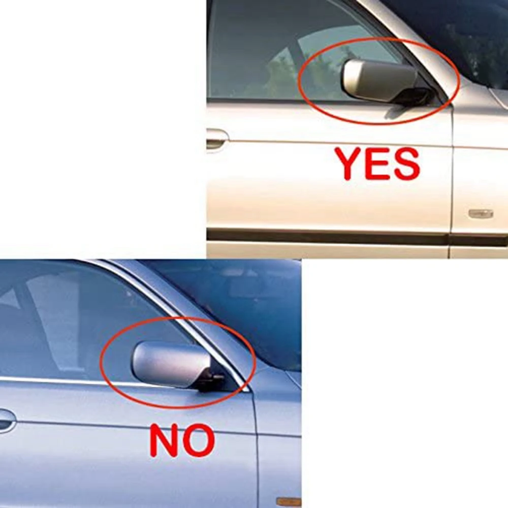 

Classy-Side Matte Black Side Rearview Door Mirror Cover Cap Fit For -BMW E46 3 Series 1998-2005