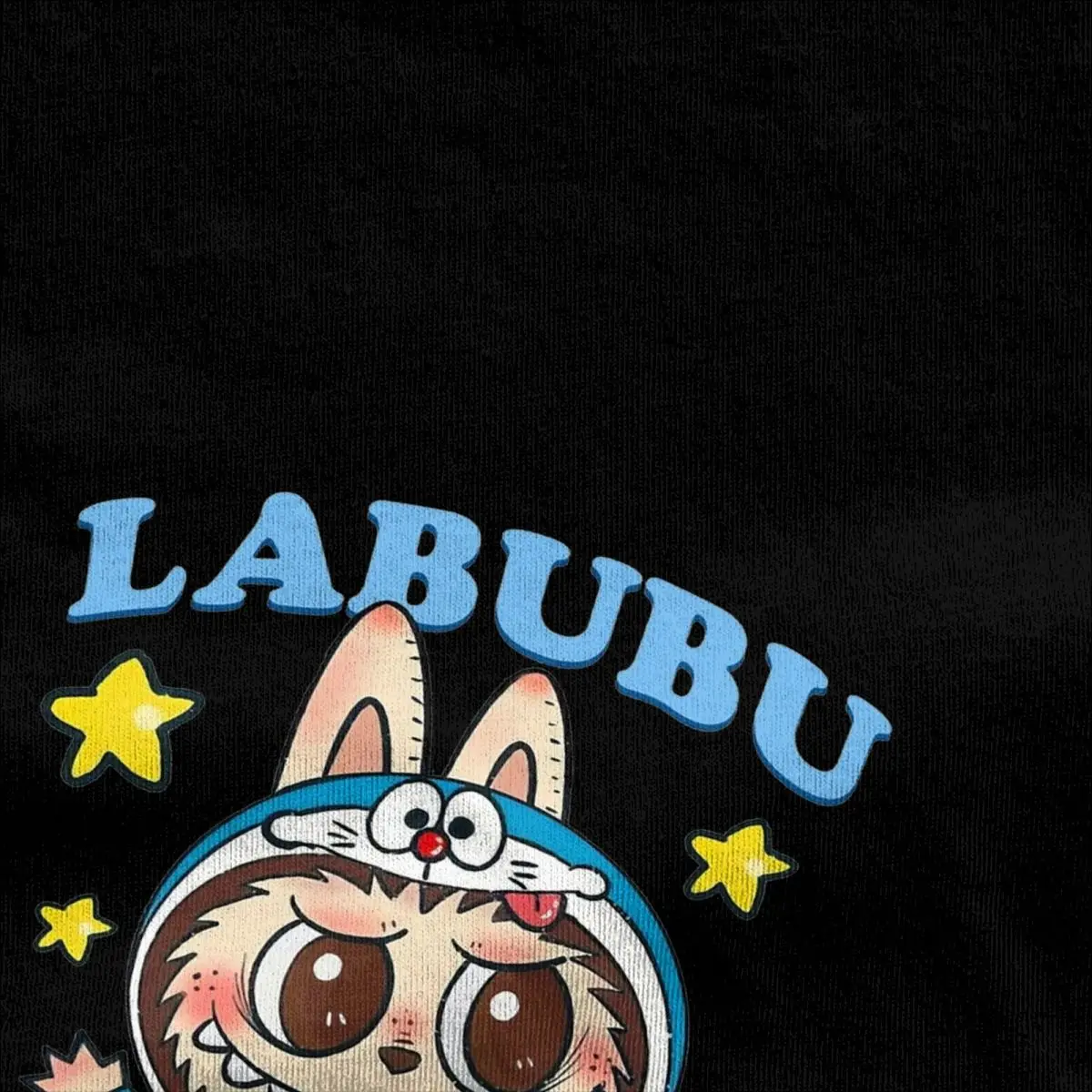 Men's POP MART Labubu Doremon Cute Cartoon By Popmart T Shirts Cotton Top Tees Beach T-Shirt O Neck Hip Hop Tee Shirt Big Size