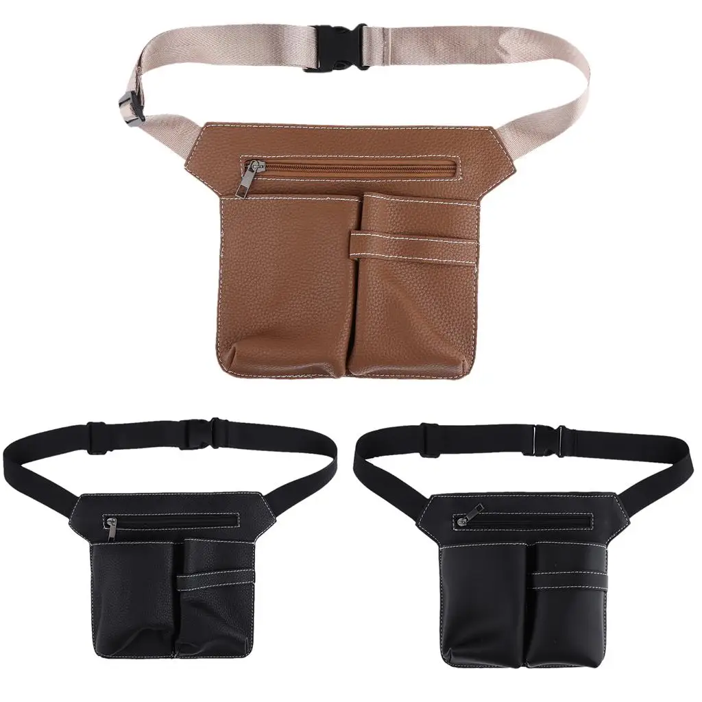 Scissors Holder Shears Holster Leather Waist Pouch Bag Hairdressing Cut Kit for Barbers