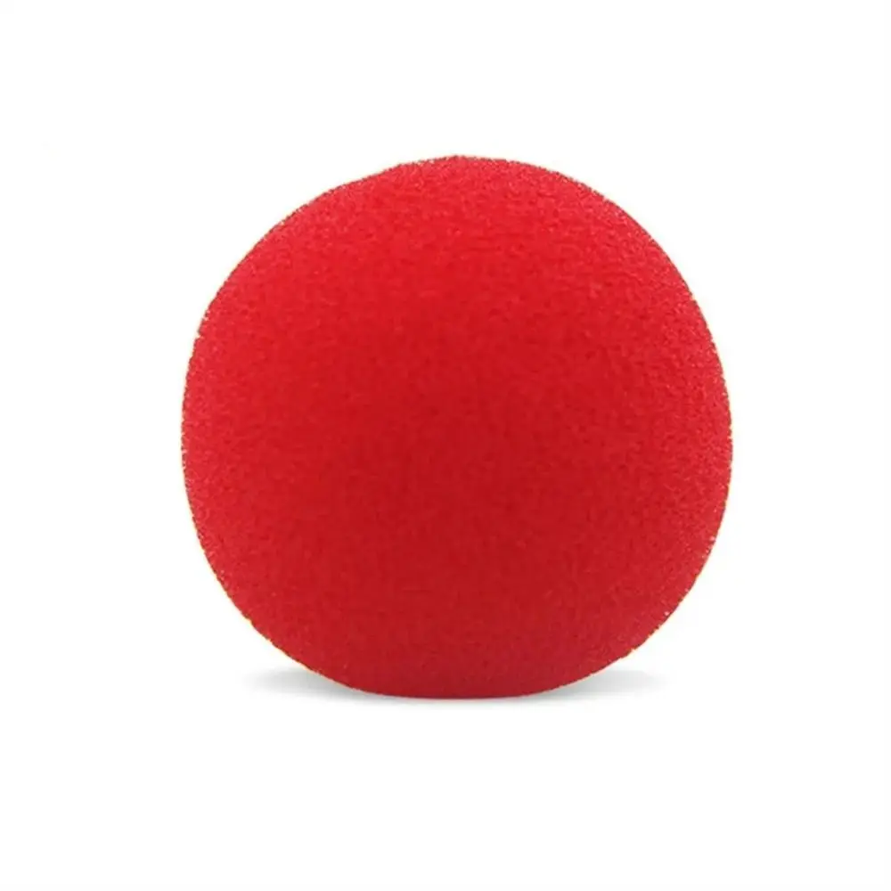 Appearing/Vanishing Finger Sponge Ball Super Soft Mentalism Sponge Magic Tricks Gimmick Stage Street Red Sponge Ball Close-up