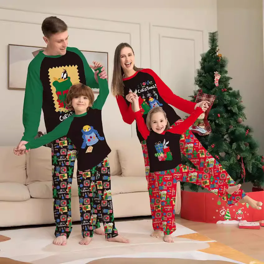 

2025 New holiday pajama sets, cute patterned Christmas home wear, 3 to 18-month-old baby one-piece suits, and pet dog clothing