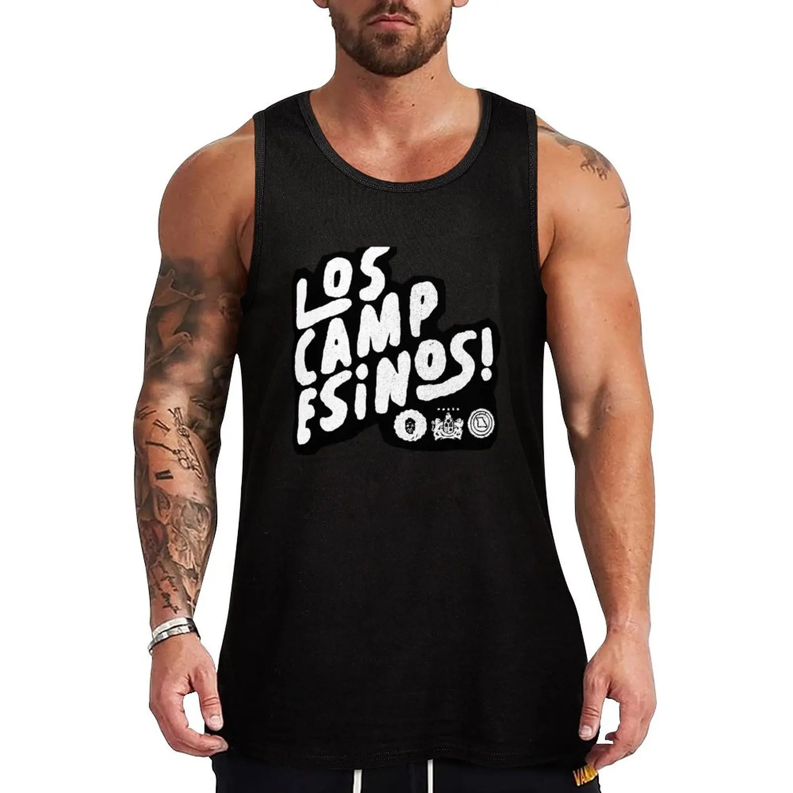 

Los Campesinos! Logo Tank Top Men's gym t-shirts Gym wear Sleeveless men Gym clothes