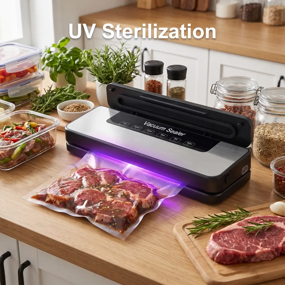 Multi-Mode Vacuum Food Sealer with Dry, Wet & Rice Settings, 30cm Seal