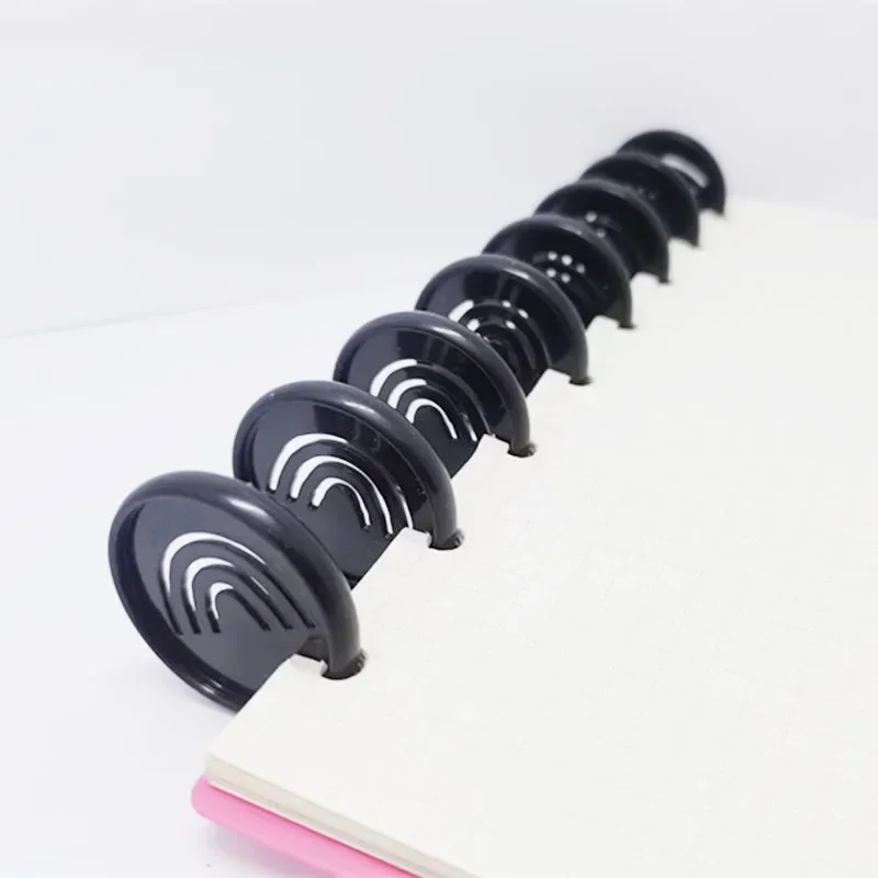 New mushroom hole plastic binding buckle 100PCS35MM loose-leaf smiley binding disc brings happiness in work and study