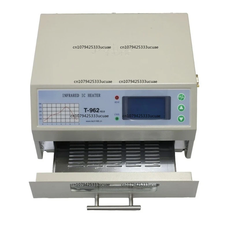 T-962 V2.0 Reflow Oven Infrared IC Heater 800 180 x 235 mm SMD SMT BGA Soldering Automatic