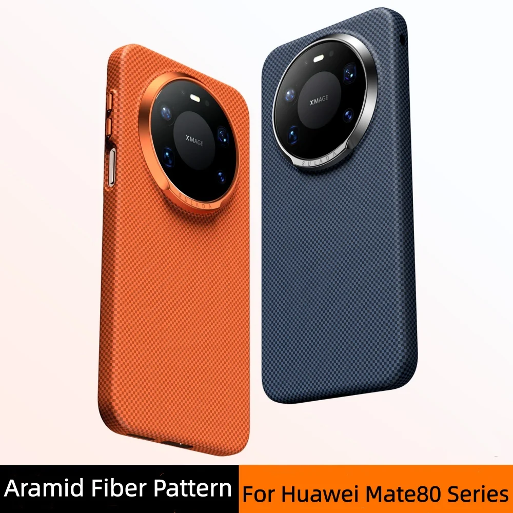 

Роскошный тонкий чехол из арамидного волокна для Huawei Mate80 Pro Max 80 Business Cover