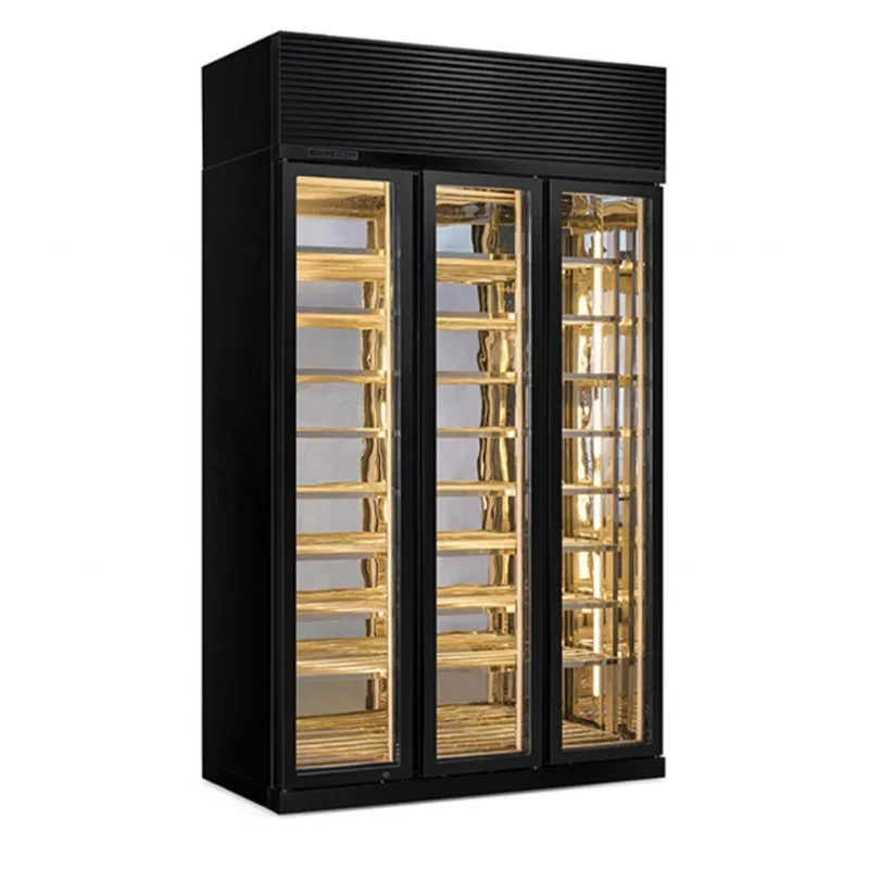Airo Constant Temperature Adjustable Customization Wine Wall Display Storage Counter Wine Cabinet Refrigerated Showcase