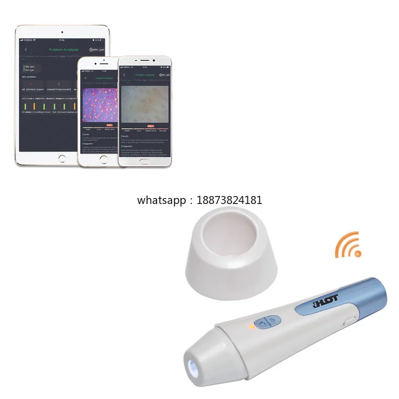 เครื่องวิเคราะห์ AI HD 2MP ซูม 80 เท่า สแกนเนอร์อัจฉริยะสำหรับใบหน้า แบบพกพา สำหรับใช้ในบ้านและร้านเสริมสวย จัดส่งรวดเร็ว