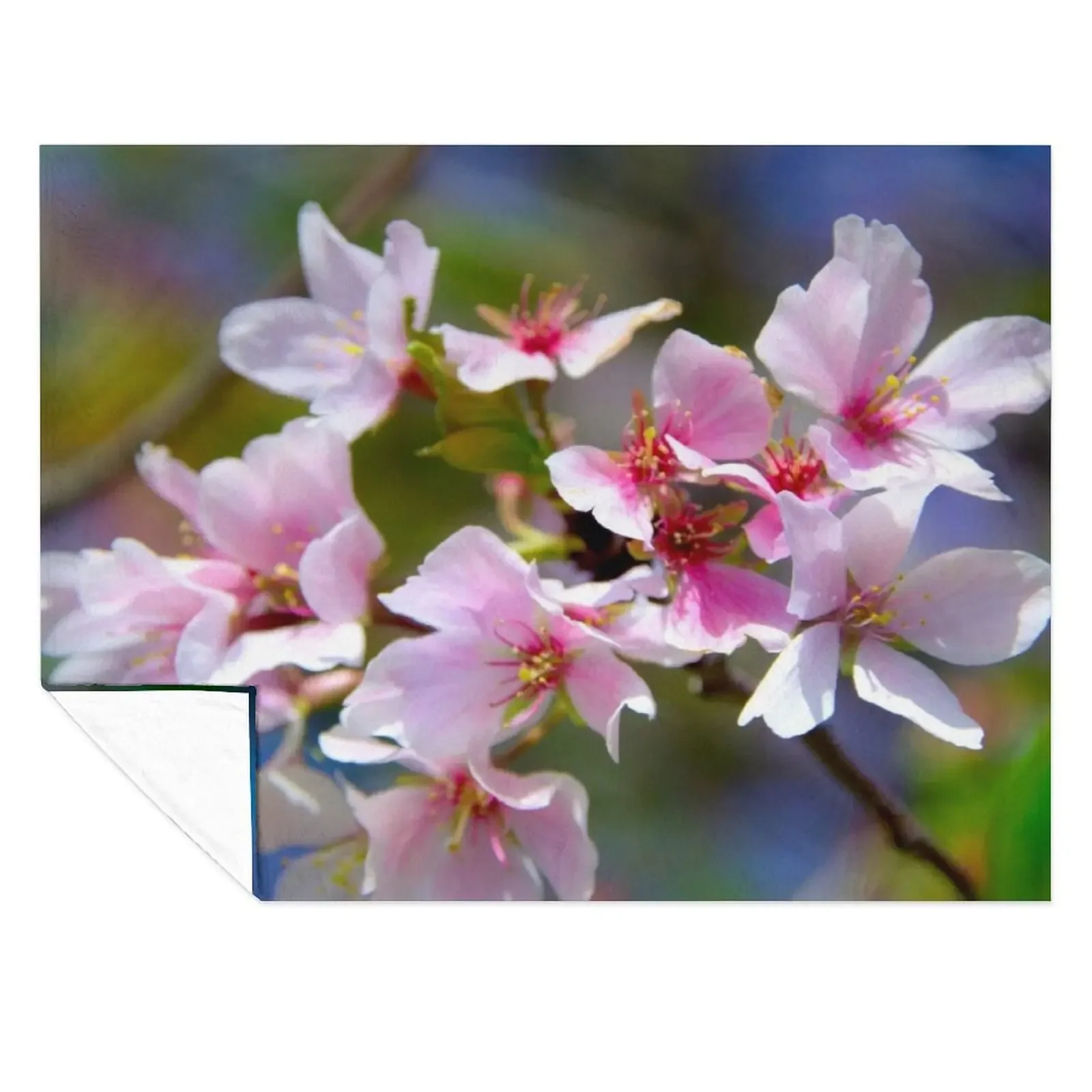 

Sakura Close-Up Throw Blanket Furrys Comforter Sofas Sleeping Bag Blankets