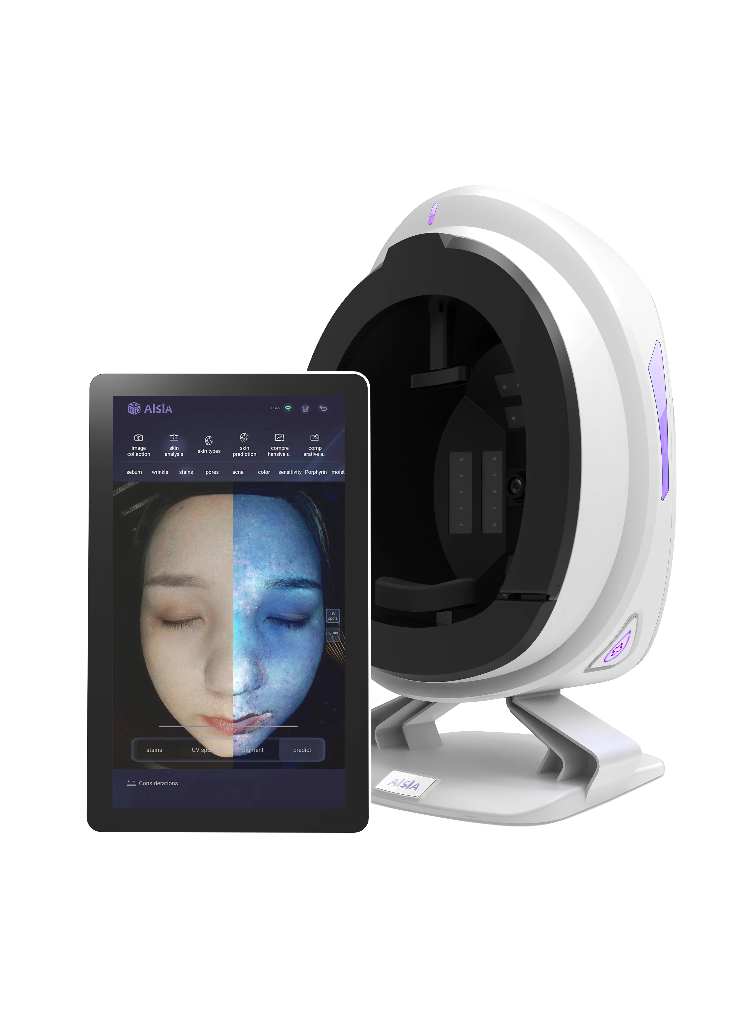 New Product Facial Skin Analyzer 3D Smart Intelligent Digital AI Face Skin Test Analysis Machine Facial Skin Care Machine
