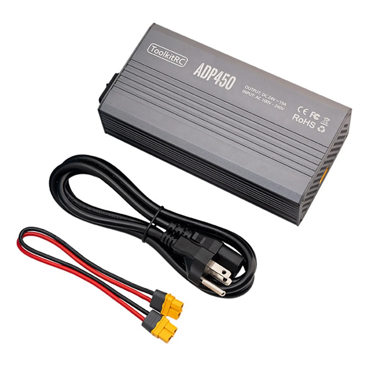محول طاقة ADP450 AC 450W 24V 19A مع مخرج XT60 متوافق مع شواحن M8D وM6D وM8P وM9 بقابس أمريكي