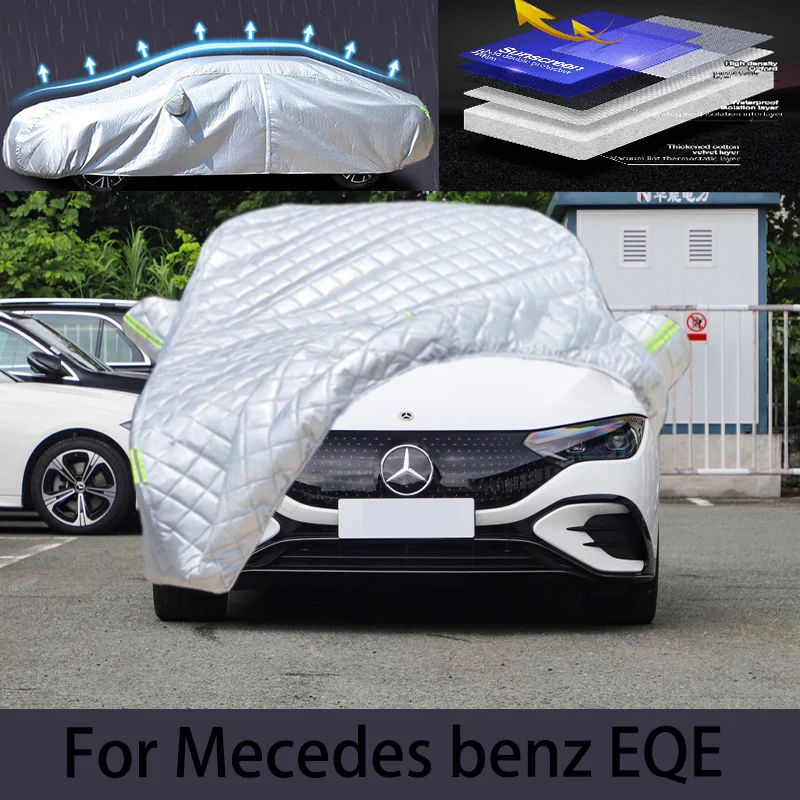 لسيارة Mercedes Benz EQE Hail غطاء الوقاية من المطر التلقائي، حماية من الخدوش، حماية تقشير الطلاء، ملابس السيارة