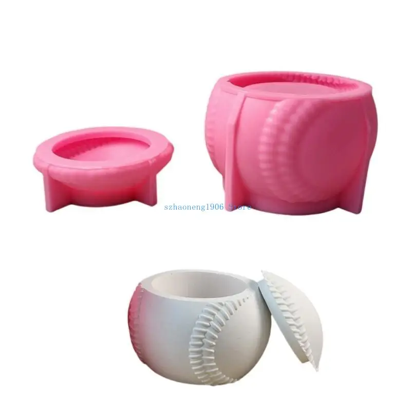 

85LF 2 шт. силиконовые формы для бейсбольных подсвечников, многоразовые и гибкие, подходят для рукоделия и украшения дома