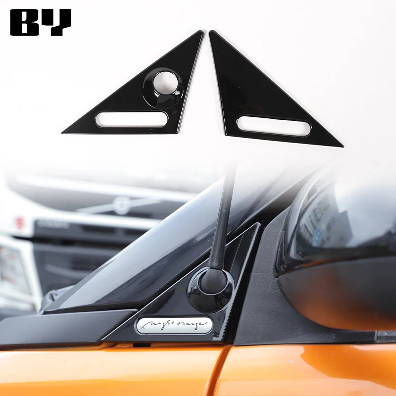 

For Smart Fortwo 2009 2010 2011 2012 2013 2014 2015 ABS Black Car A Pillar Antenna Panel Cover Trim Sticker Car Accessories