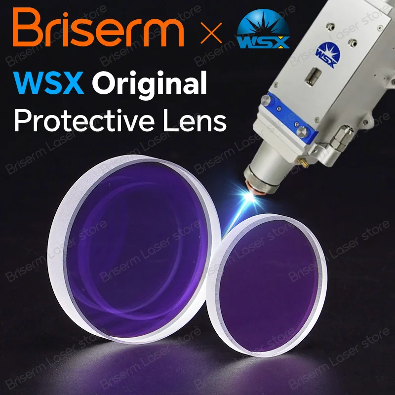 Original WSX Laser Lens 18x2 20x2 20x3 30x5 37x7 WSX Laser Optical Protective Windows Lens for NC60 NC30 KC15 MN15S Laser Head
