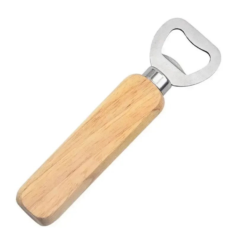 1-20PCS Wooden Handle Beer Bottle OpenerWooden Beer Bottle OpenerSolid Wood Beer Bottle OpenerStainless Steel Beer Bottle Opener