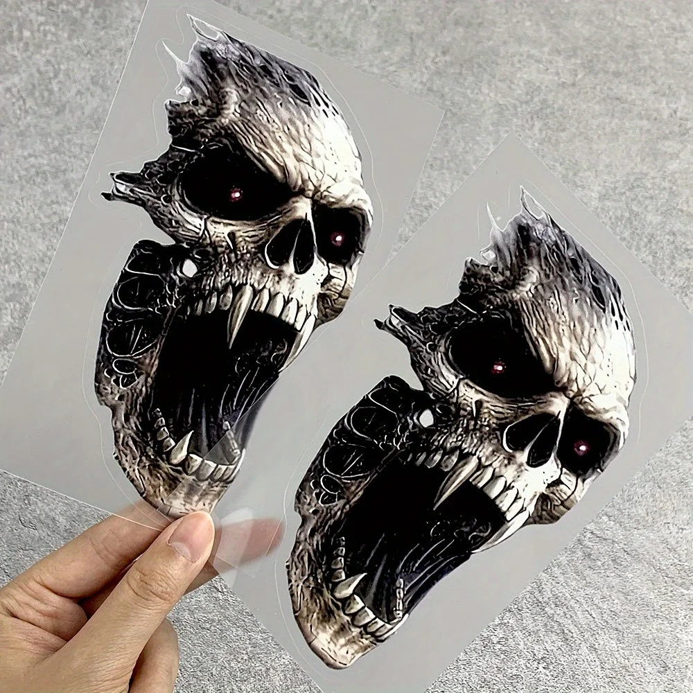 

Gothic Skull Sticker Glow Eyes Waterproof PVC for Car Laptop Window