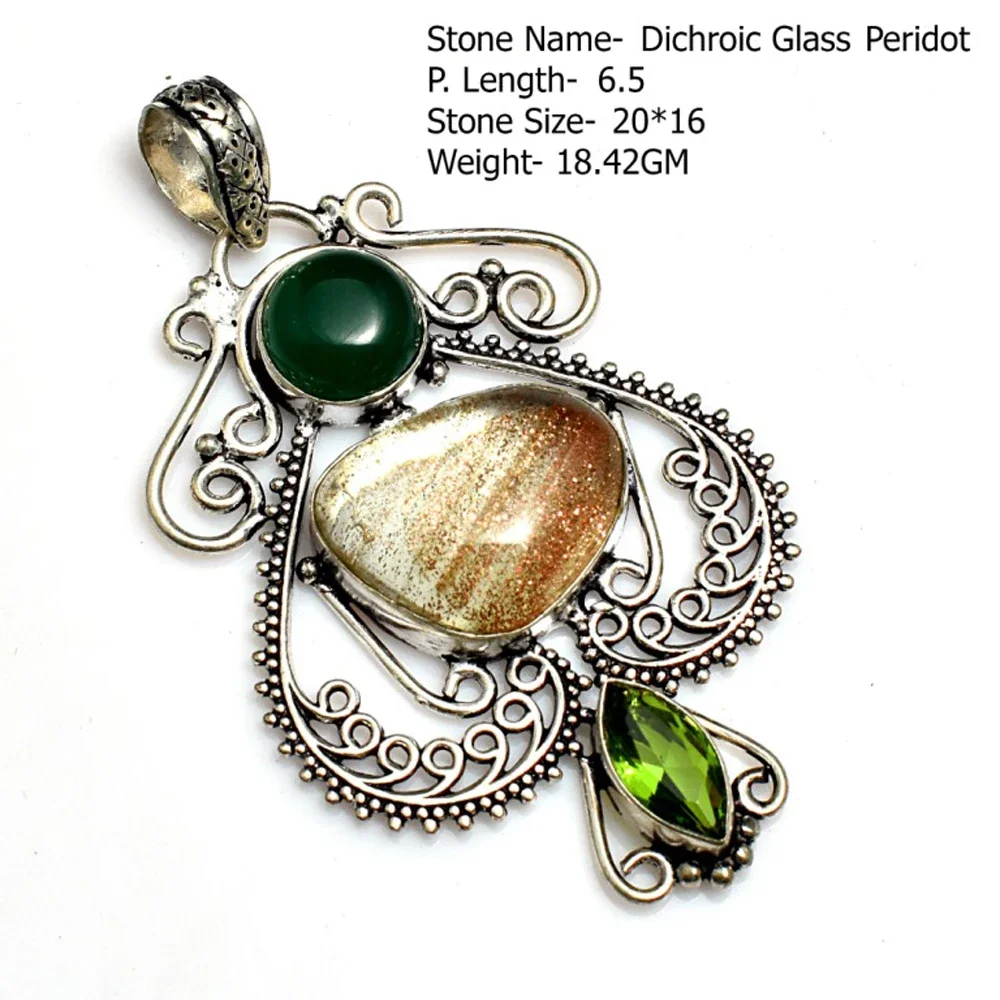 Genuine Jasper Multiple stone  Pendant