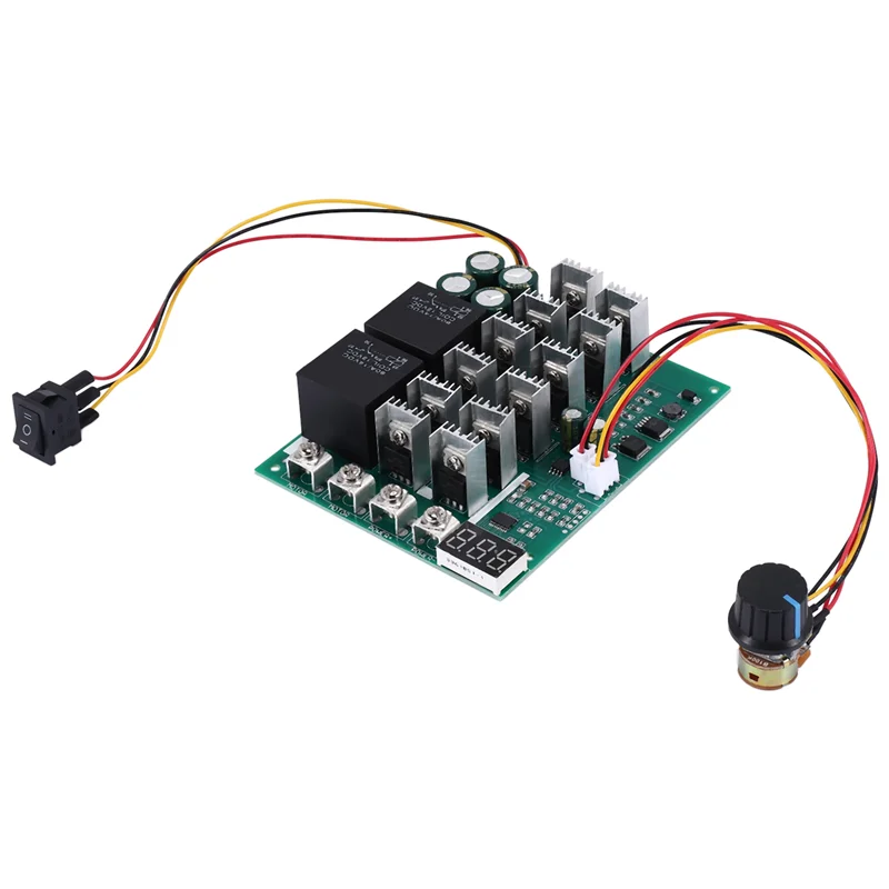 DC 10-55V 12V 24V 36V 48V 55V 100A Motor Speed Controller PWM HHO RC Reverse Control Switch With LED Display-ELEC