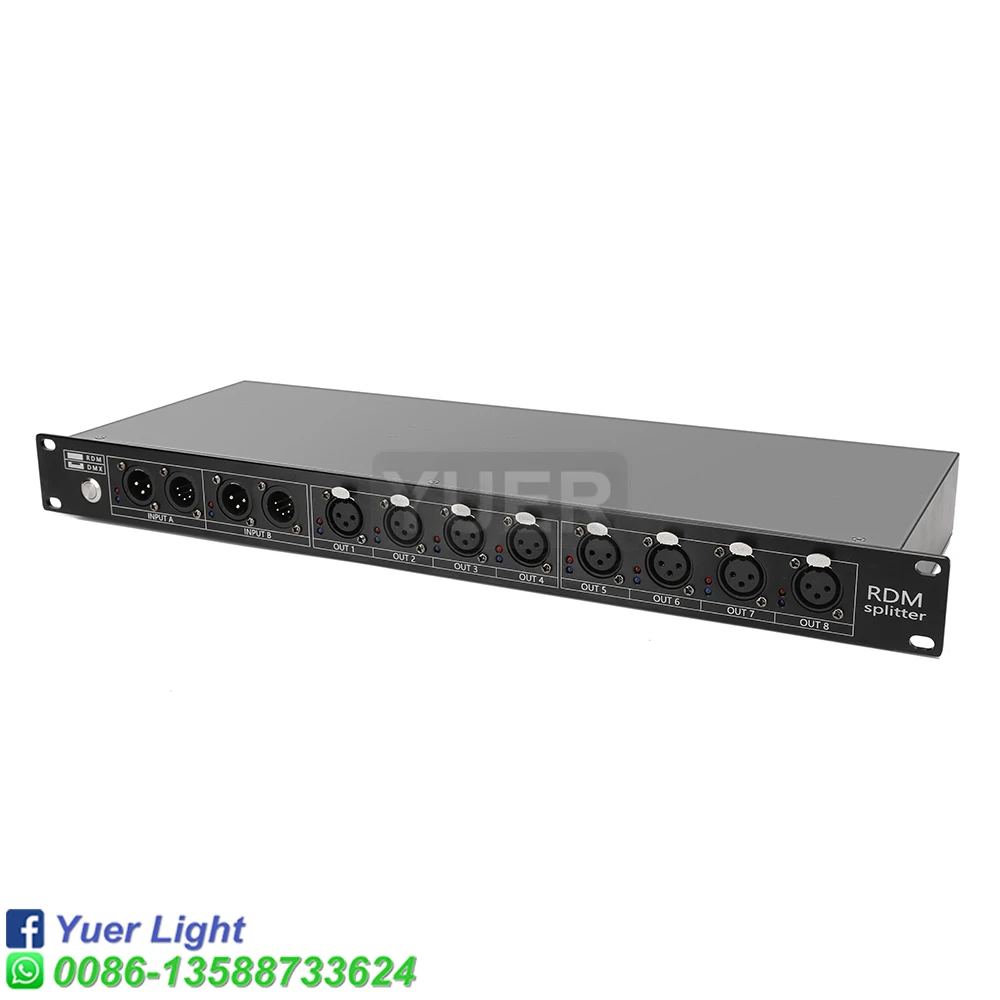 Imagem -02 - Palco Luz Controlador Distribuidor Rdm Dmx512 Splitter Amplificador de Sinal de Luz Way Distribuidor Dmx Equipamentos dj