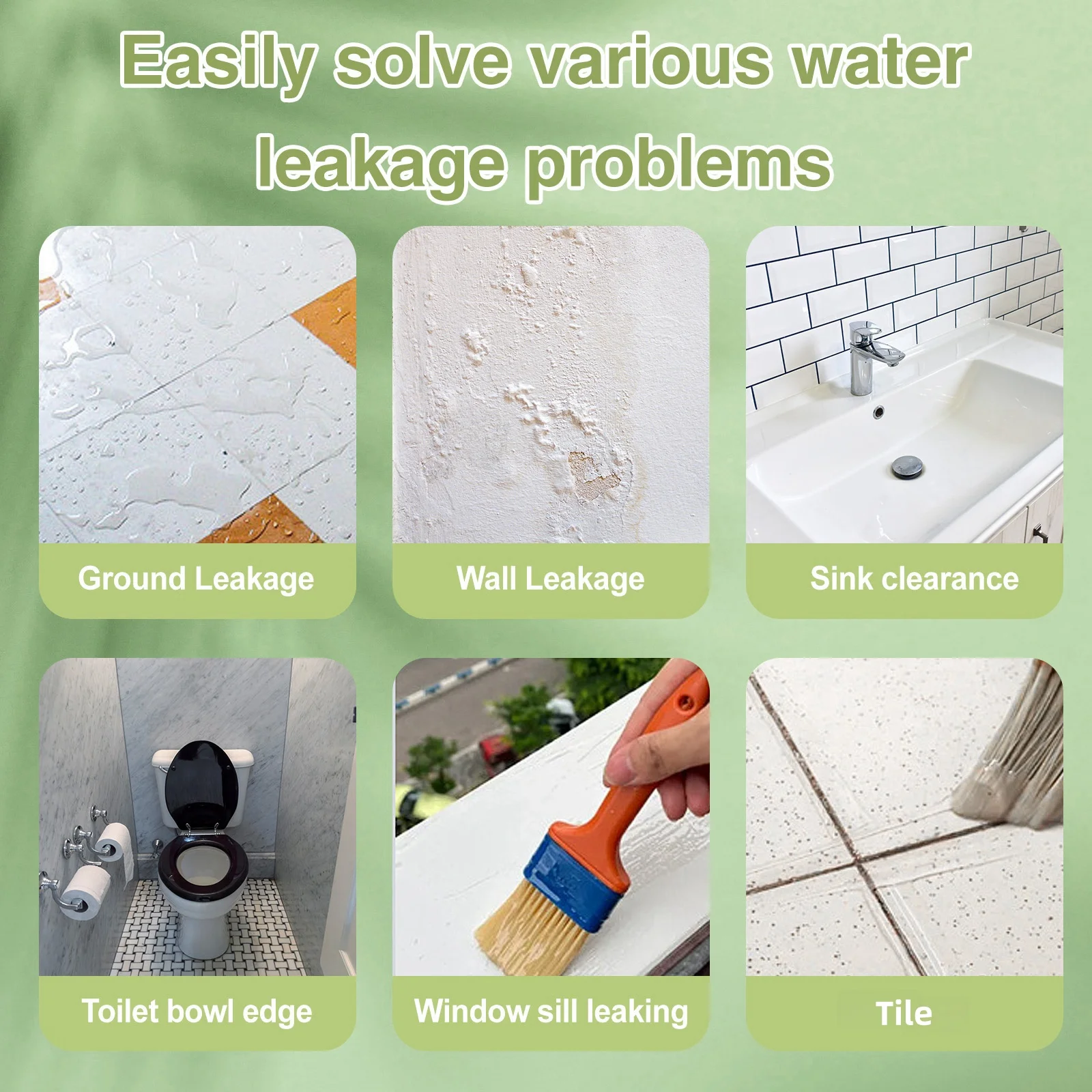 Transparente Unsichtbare Wasserdichte Beschichtung Dichtmittel Anti-Leck-Paste Klebstoff Mit Pinsel Dach Badezimmer Wand Rissreparatur Nano-Klebstoff – Detail 4