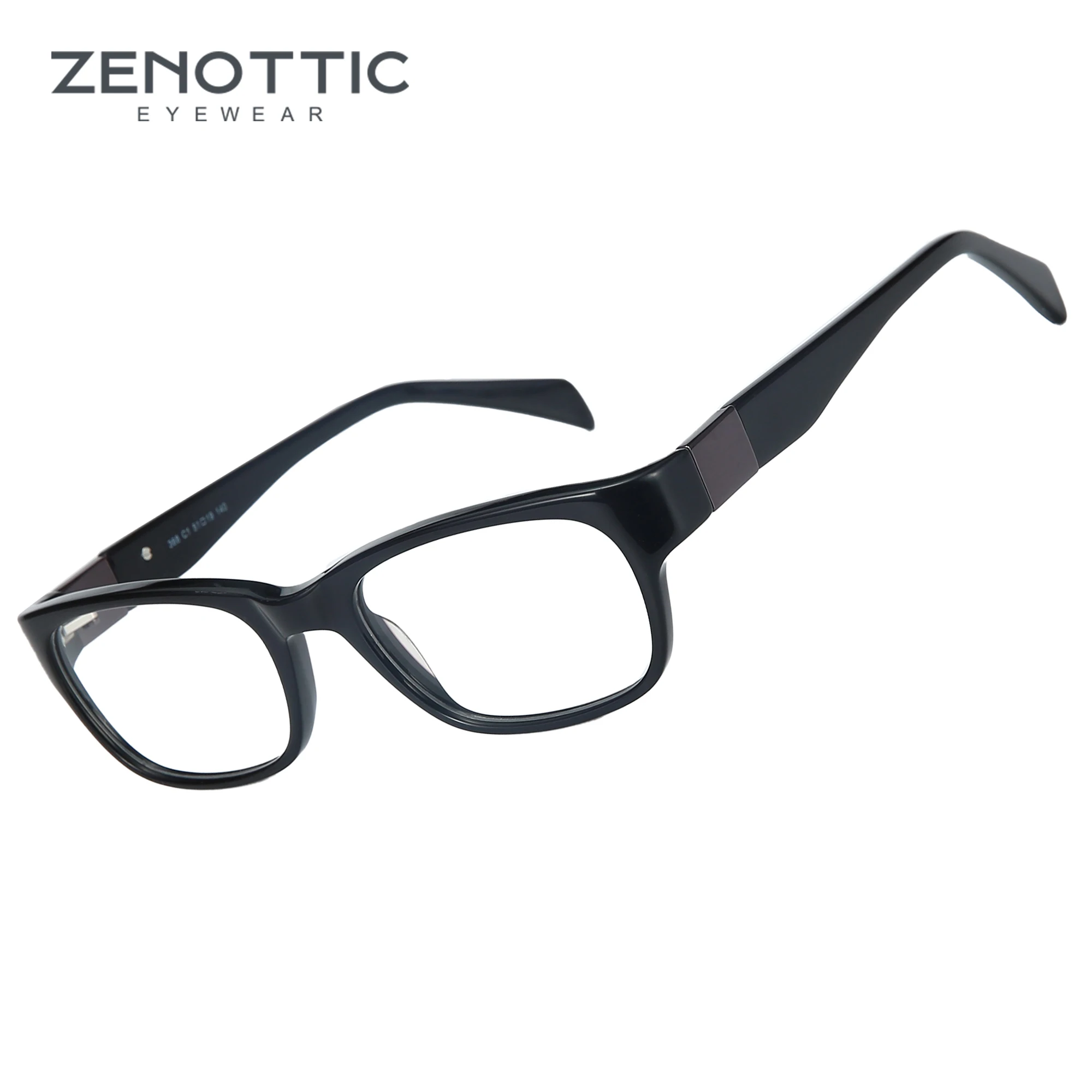 

ZENOTTIC High- Acetate Optical Glasses Frame for Unsiex Retro Small Rectangle Eyewear Non-Prescription Eyeglasses 368