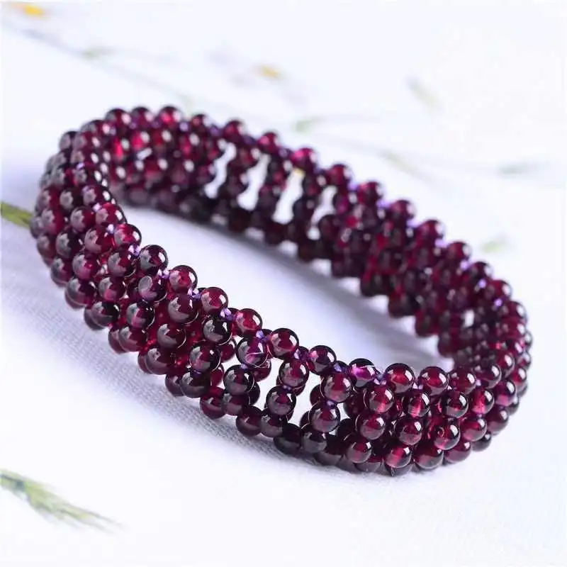 

Заводской браслет из нефритового граната с амазонитом